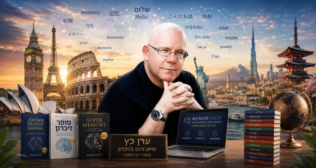 מחיר קורס שפה בניו סקול - שיטת MemoReach® עם ערן כץ, שיאן גינס בזיכרון